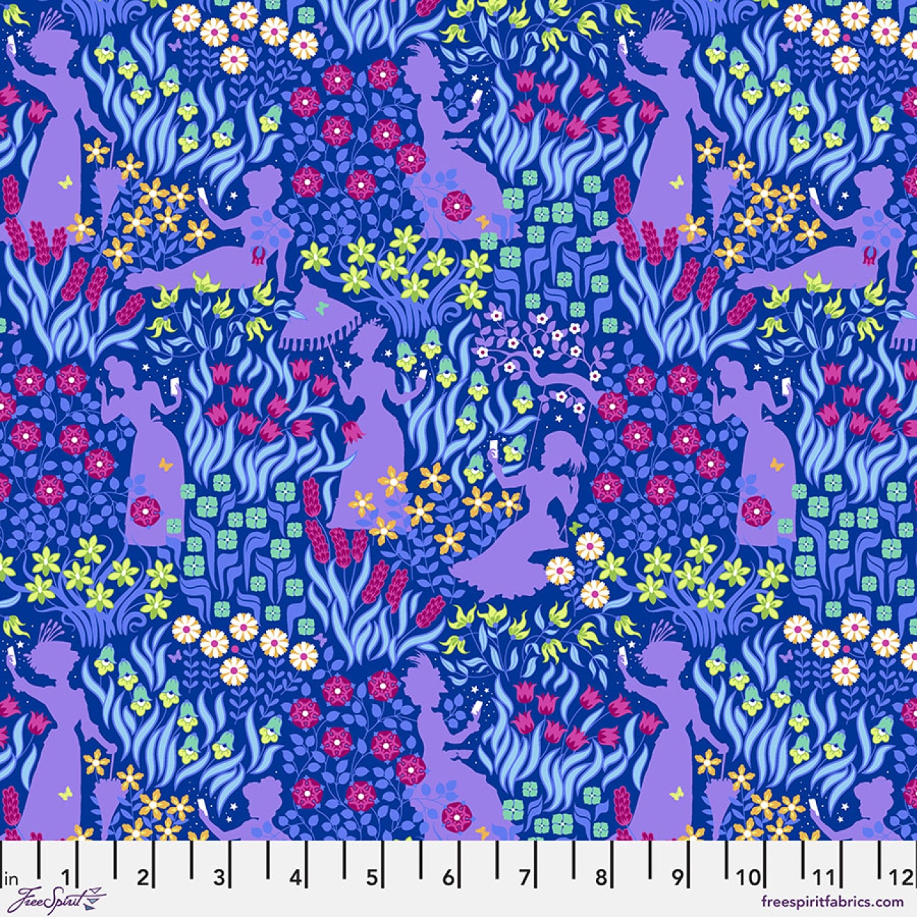 Patchwork Baumwolle - Stacy Peterson -  Belle Epoque - Vanity Garden - Purple
